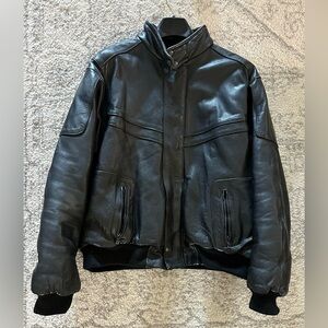 Men's Leather snowmobiling Jacket
